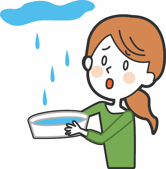 雨漏りで困った女性